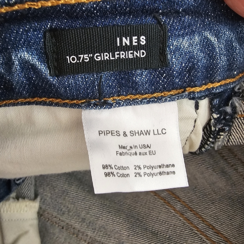 Veronica Beard INES 10.75" Girlfriend Blue Jeans 27 Preowned - Picture 6 of 10